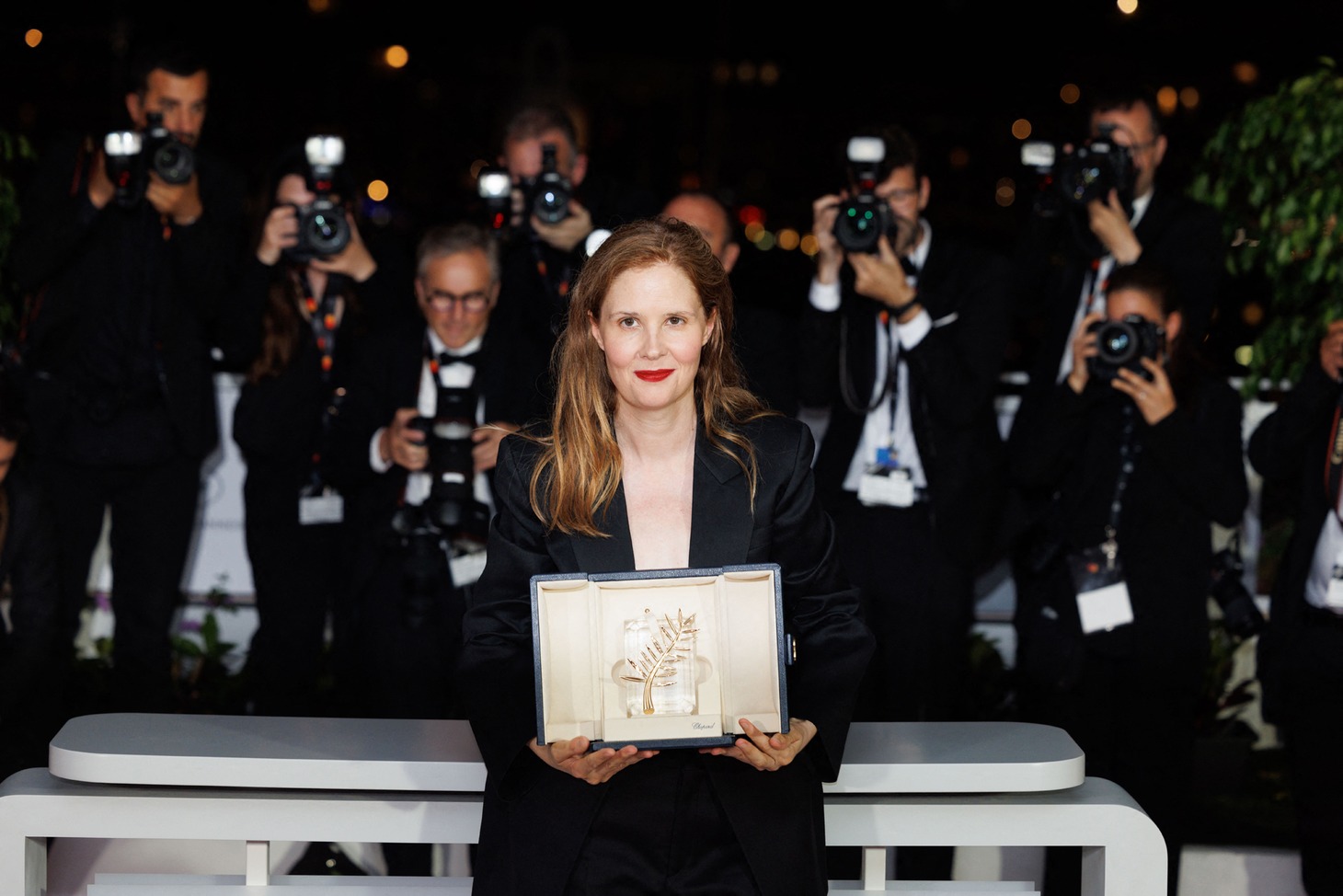 「Anatomy of a Fall（英題）」の監督ジュスティーヌ・トリエ。（写真提供：Abaca Press / Boyer David / Abaca / Sipa USA / Newscom / ゼータ イメージ）