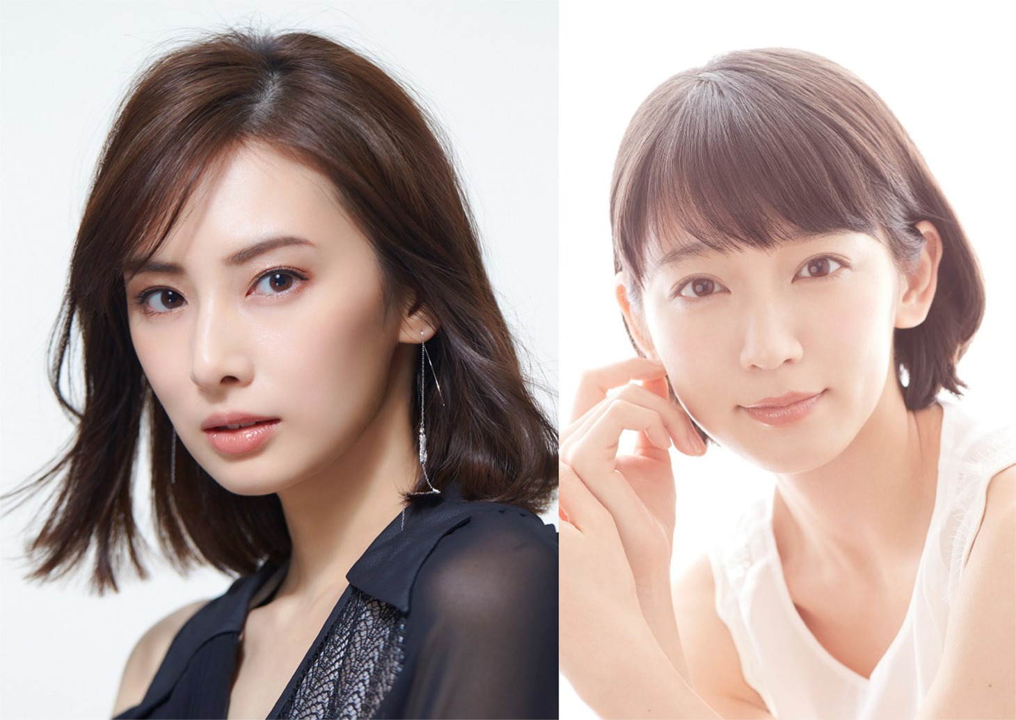左から北川景子、吉岡里帆。