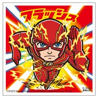 「ザ・フラッシュ」入場者特典のスペシャルステッカービジュアル。