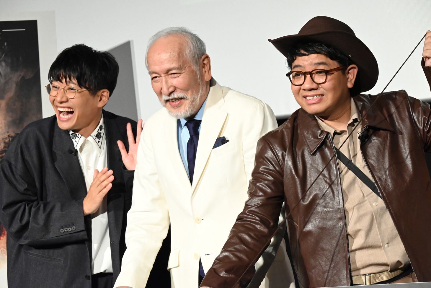 「インディ・ジョーンズと運命のダイヤル」公開記念イベントの様子。