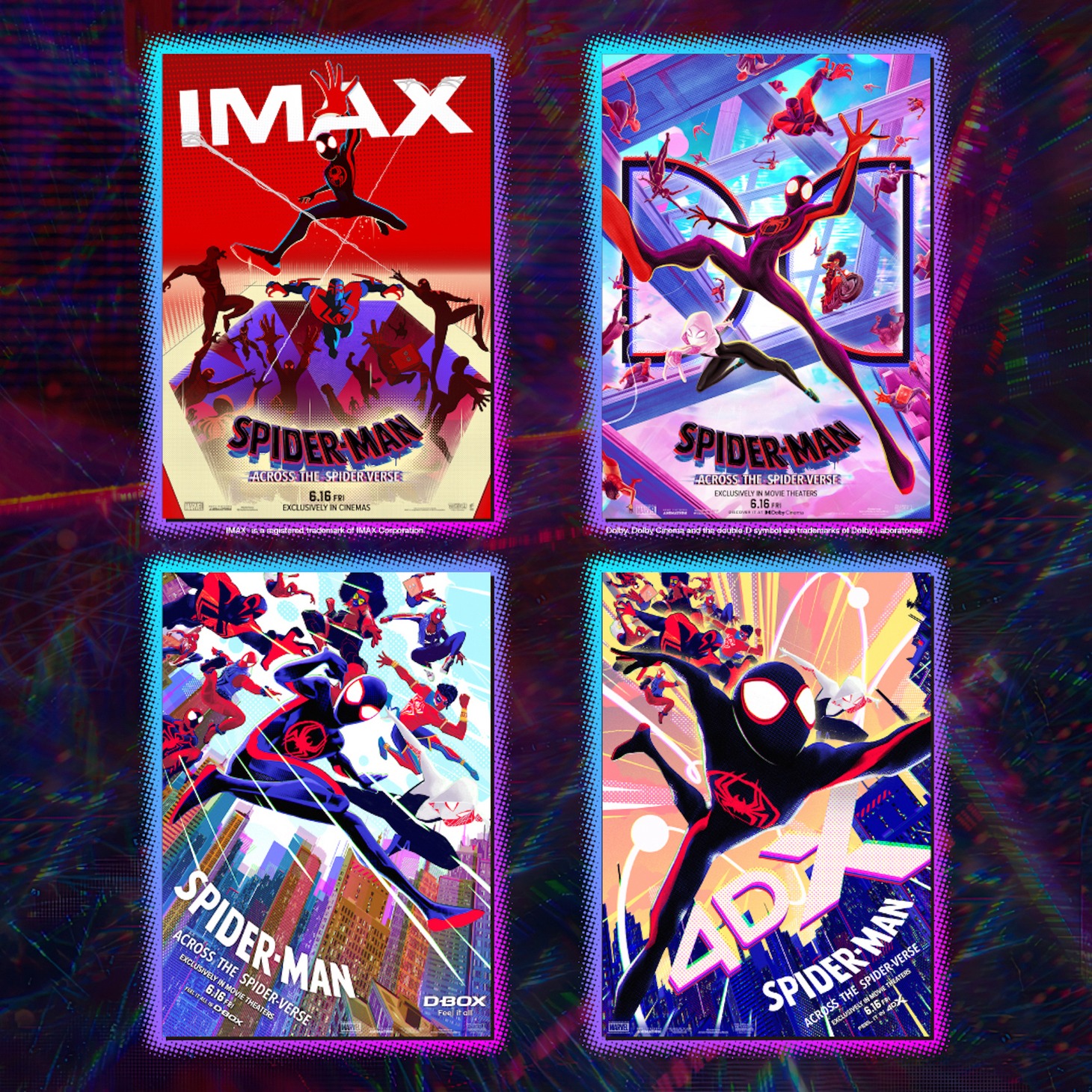 「スパイダーマン：アクロス・ザ・スパイダーバース」フォーマット別エクスクルーシブポスター