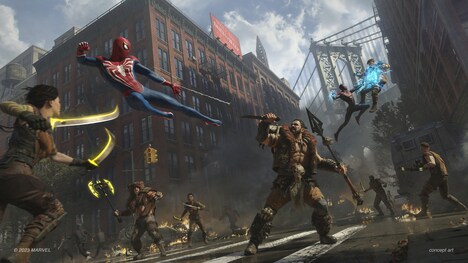 「Marvel's Spider-Man 2」のコンセプトアート。