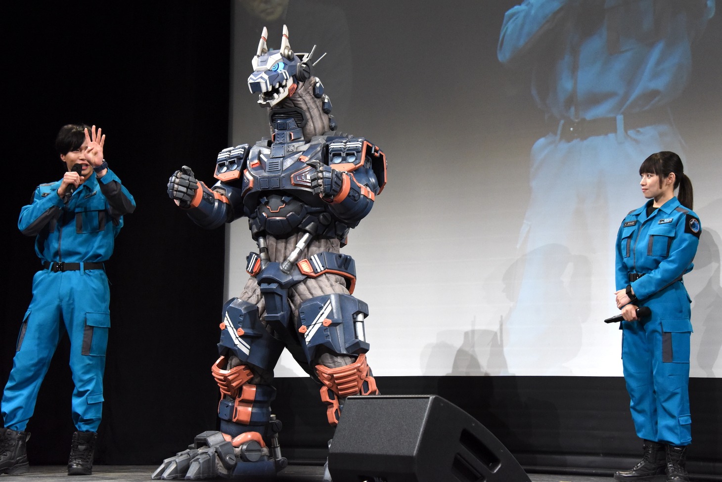 「ウルトラマンブレーザー」プレミア発表会の様子。