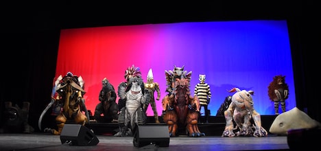 「ウルトラマンブレーザー」プレミア発表会の様子。