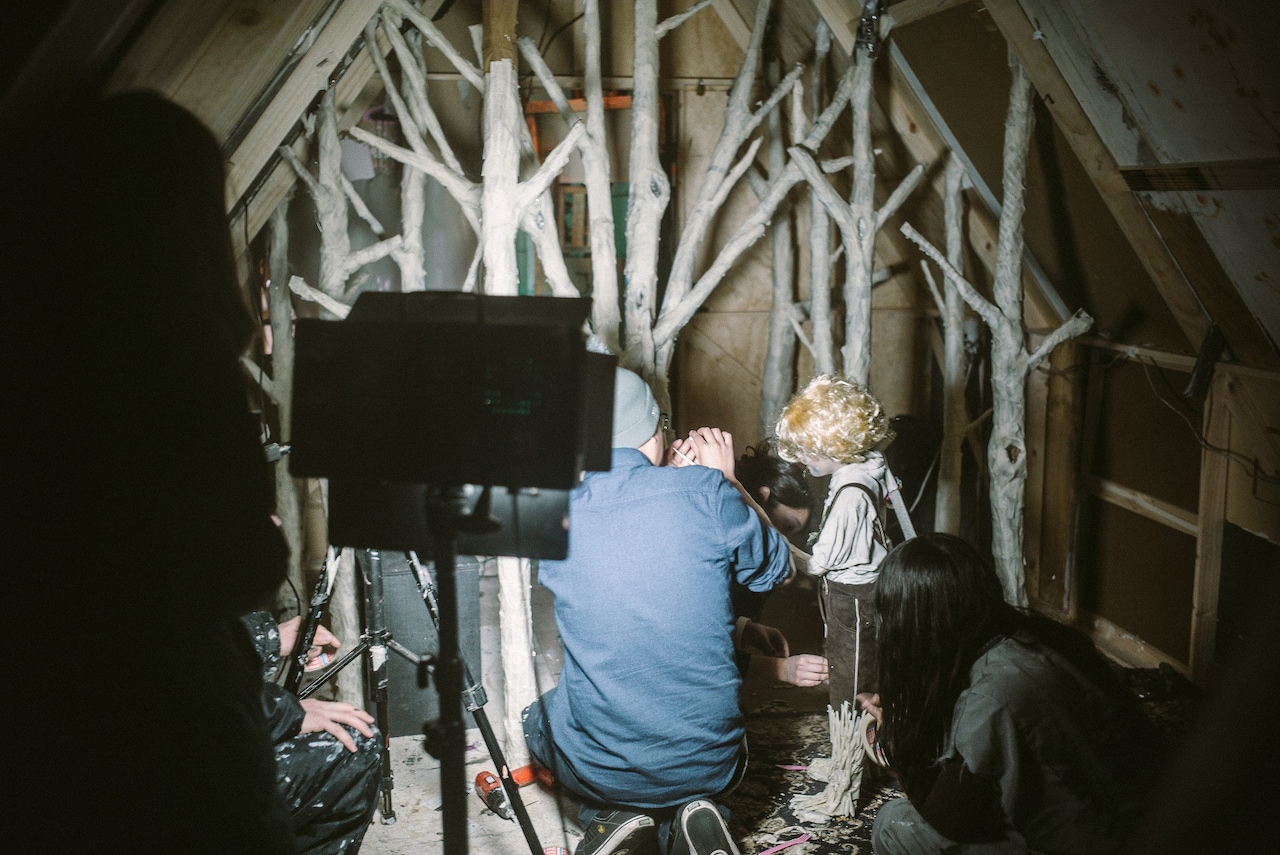 「オオカミの家」メイキング写真 (c)Diluvio & Globo Rojo Films, 2018