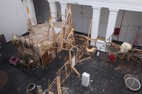 「オオカミの家」メイキング写真 (c)Diluvio & Globo Rojo Films, 2018