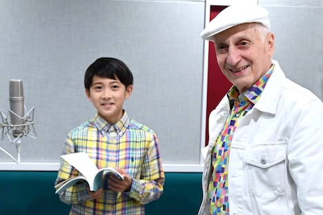 左からミッシェル・オスロ、市川新之助。