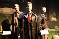 左から、変身して魔法省に潜入したロン、ハリー、ハーマイオニー。