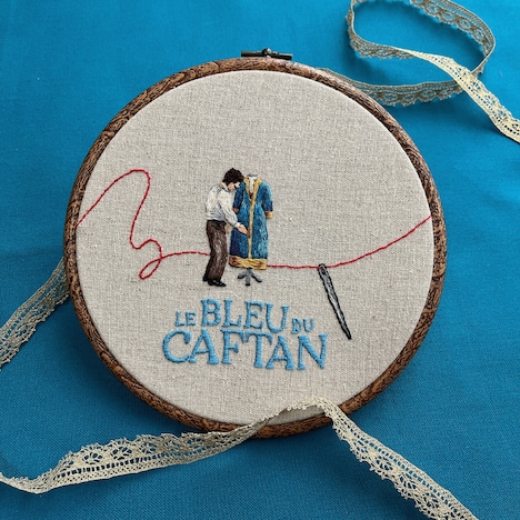 「青いカフタンの仕立て屋」コラボ刺繍