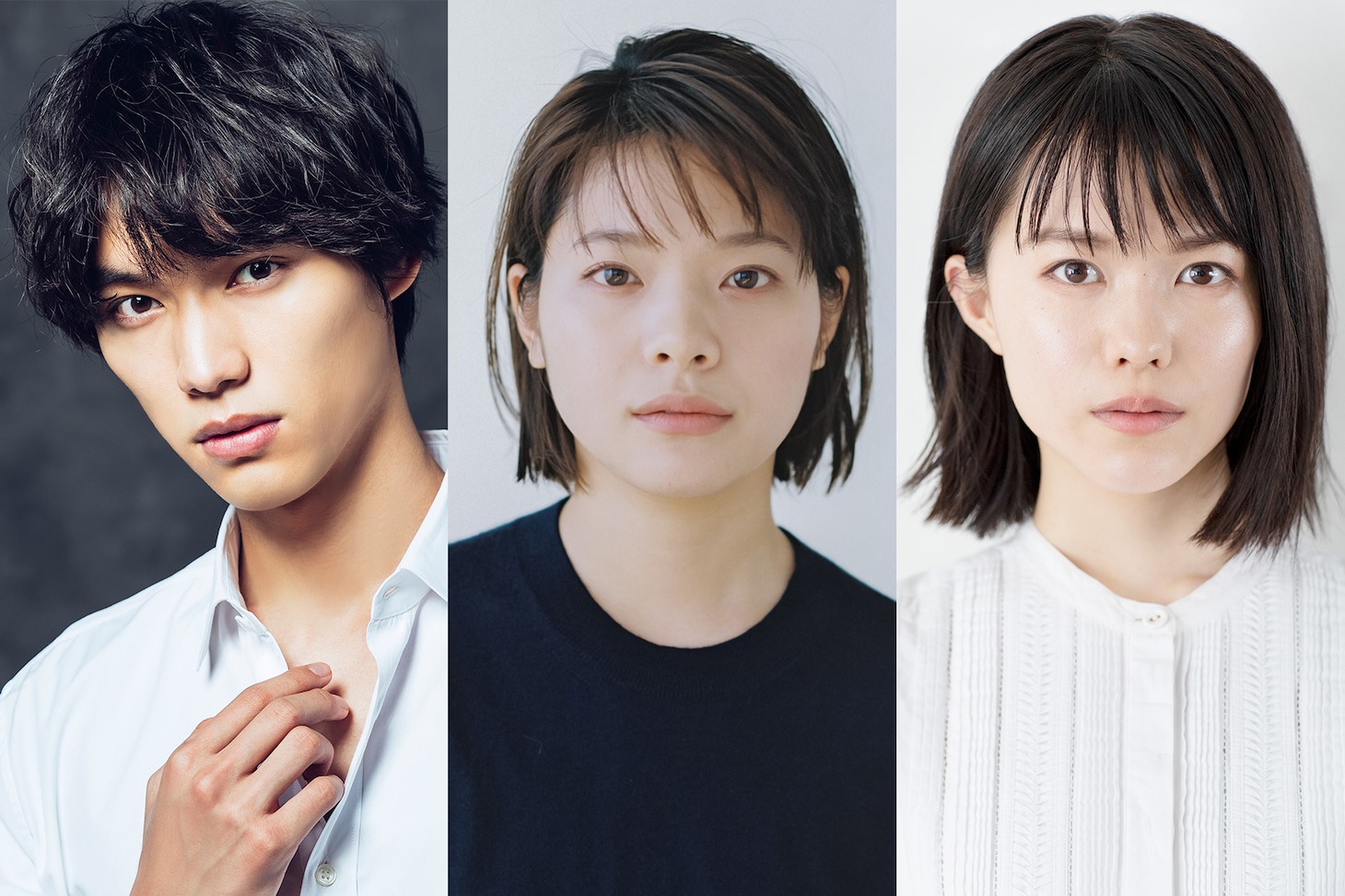 左から福士蒼汰、岸井ゆきの、志田彩良。