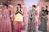 左から詩羽、モトーラ世理奈、吉岡里帆、松本まりか。