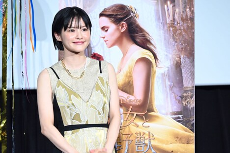 「美女と野獣」でベルの日本語吹替を担当した昆夏美。