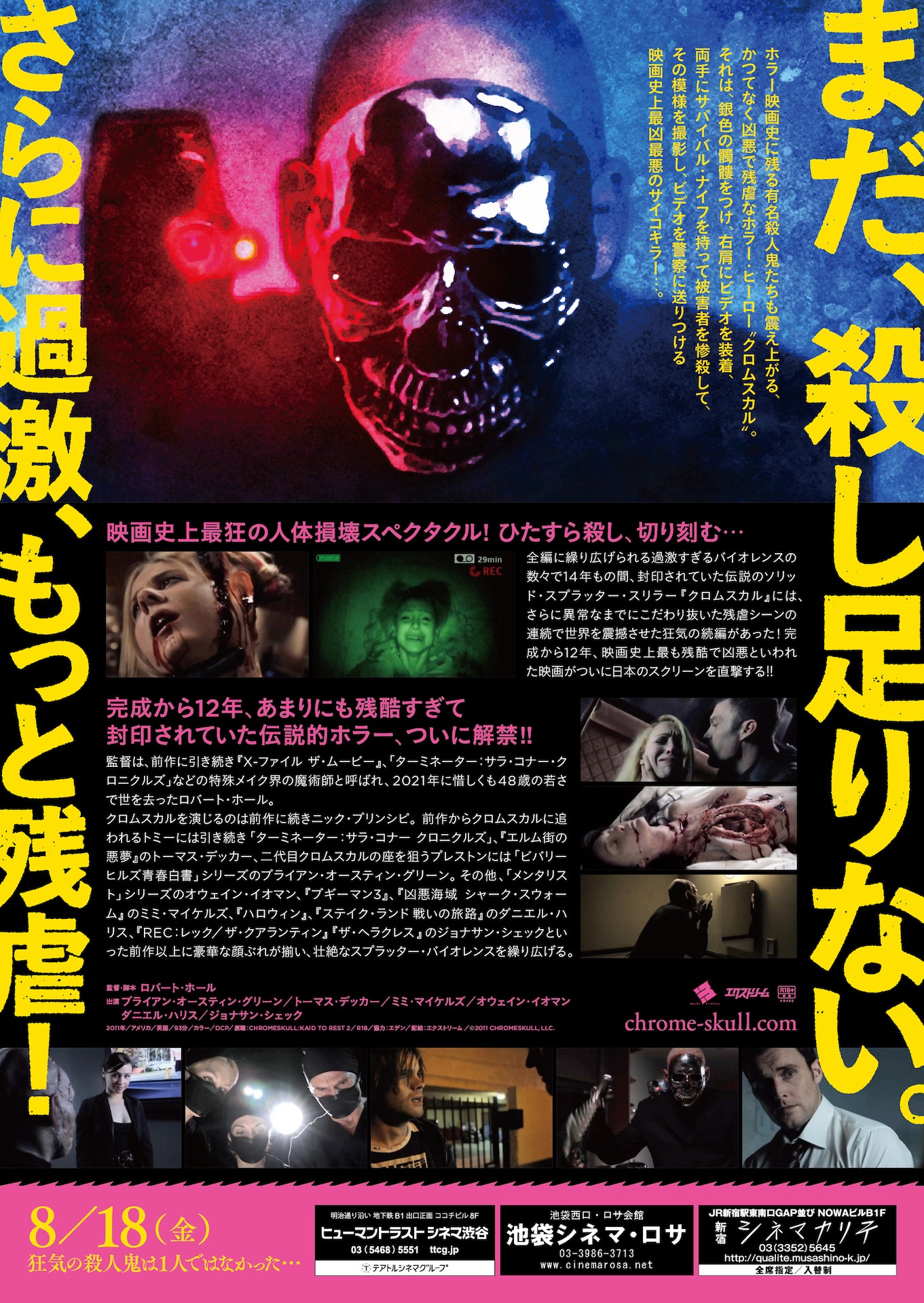 「クロムスカル リターンズ」チラシ裏