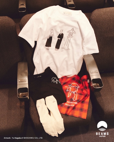 小津安二郎の生誕120年を記念したコラボレーションアイテム第1弾 ビジュアル。