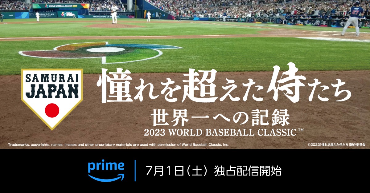 「憧れを超えた侍たち 世界一への記録」ビジュアル