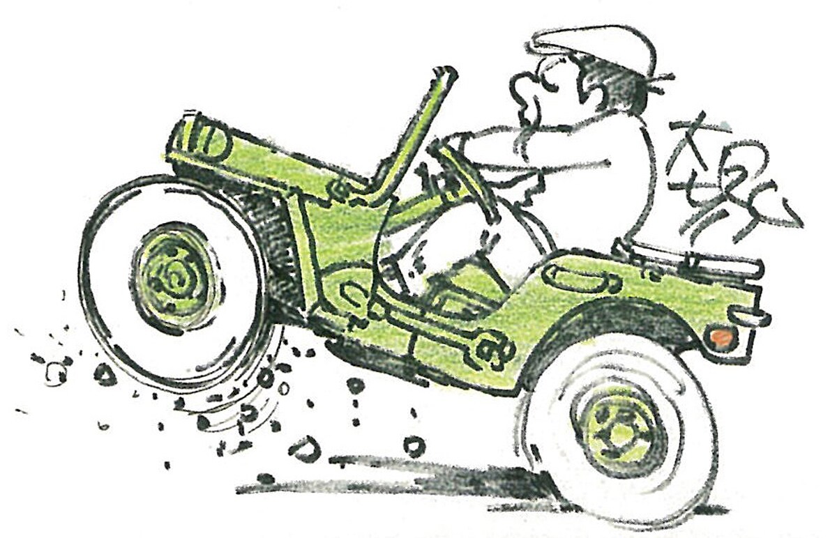 大塚康生のイラスト。