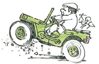 大塚康生のイラスト。