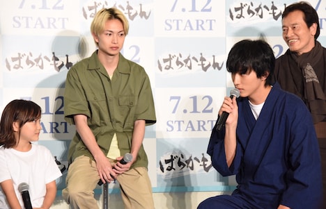 ドラマ「ばらかもん」制作発表会見の様子。