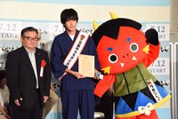 ドラマ「ばらかもん」制作発表会見の様子。