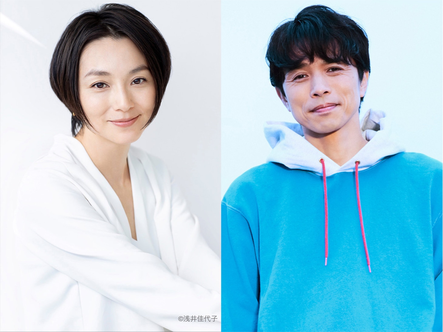 左から本上まなみ、井ノ原快彦。