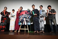 「先生！口裂け女です！」公開記念舞台挨拶の様子。