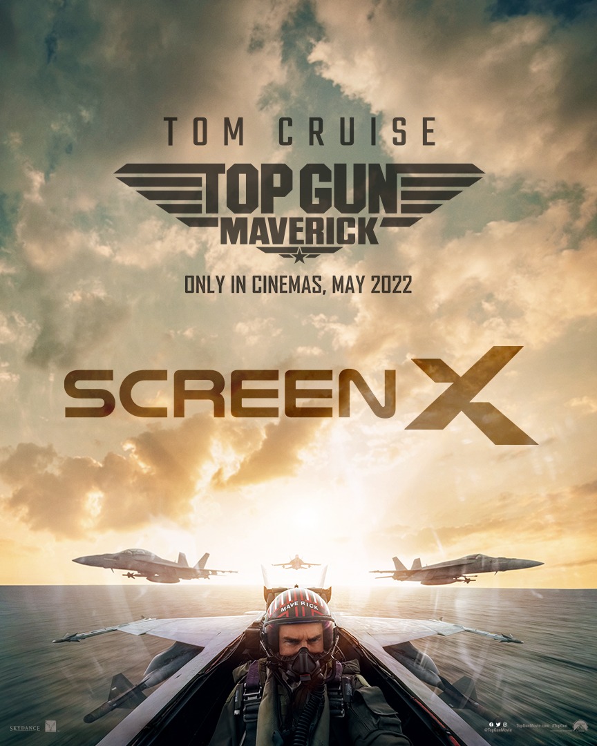 「トップガン マーヴェリック」ScreenX上映ビジュアル (c)2022 Paramount Pictures Corporation. All rights reserved.