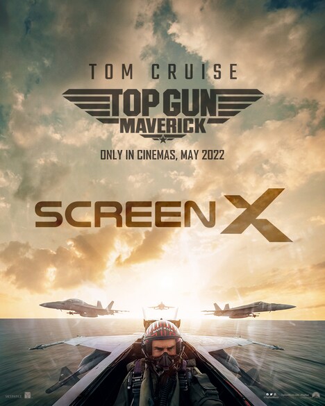 「トップガン マーヴェリック」ScreenX上映ビジュアル (c)2022 Paramount Pictures Corporation. All rights reserved.