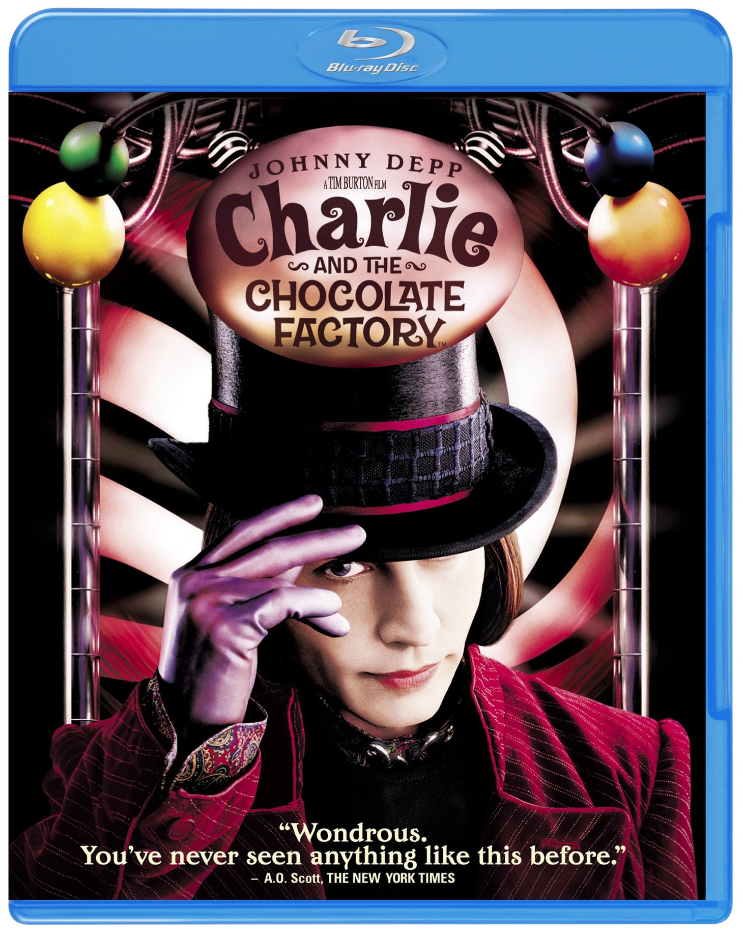 「チャーリーとチョコレート工場」Blu-rayジャケット (c)2005 Warner Bros. Entertainment Inc. All rights reserved.