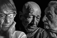 左からブルンヒルデ・ポムゼル、ダニエル・ハノッホ、マルコ・ファインゴルト。