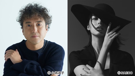 左からムロツヨシ、平手友梨奈。