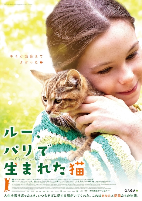 「ルー、パリで生まれた猫」日本版ポスタービジュアル