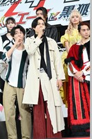 「仮面ライダーギーツ 4人のエースと黒狐」「王様戦隊キングオージャー アドベンチャー・ヘブン」公開直前スペシャルイベントの様子。