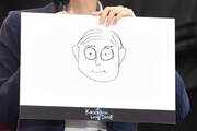 石橋静河による堤幸彦の似顔絵。