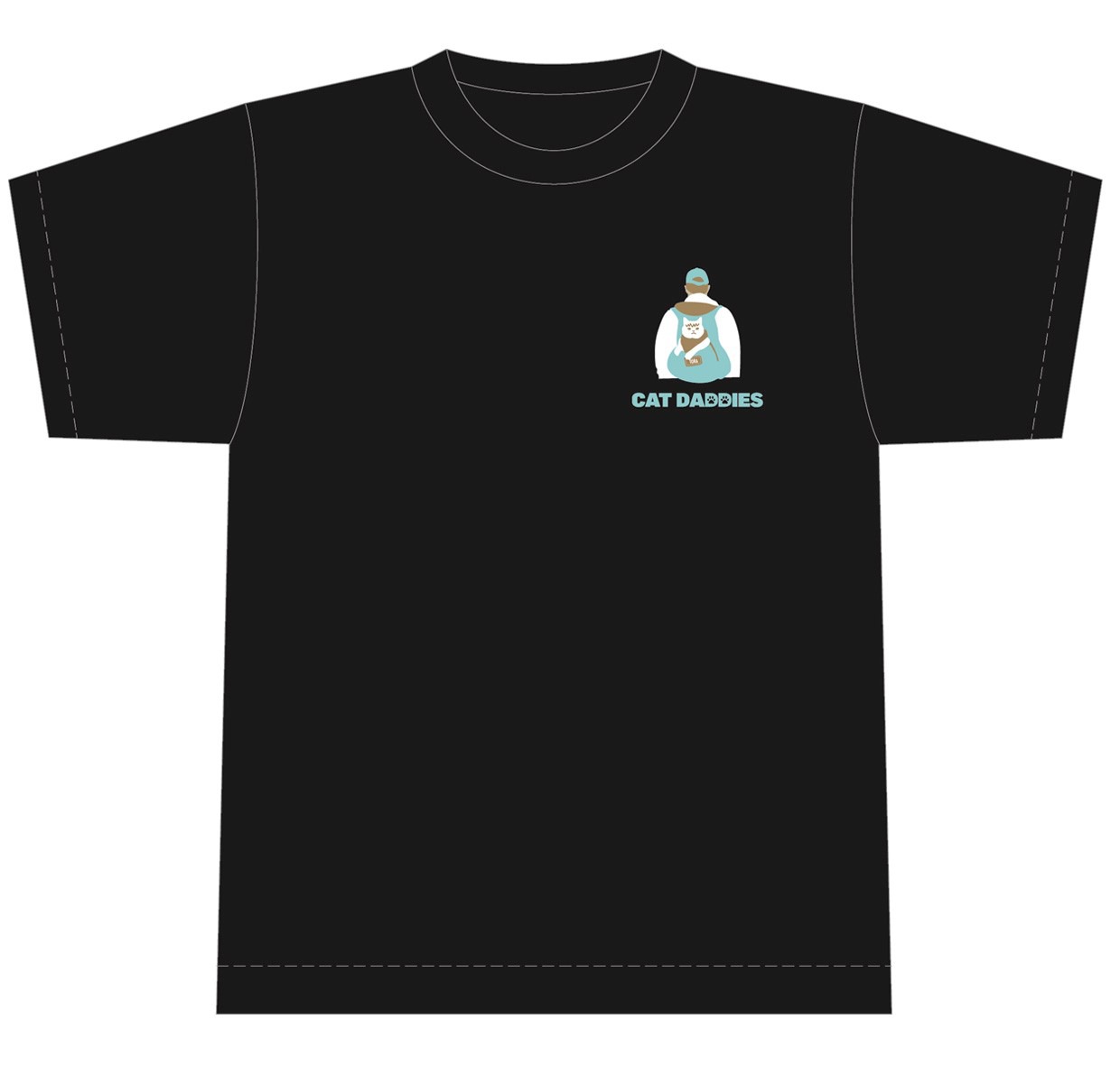 「猫と、とうさん」Tシャツ（トーラ）