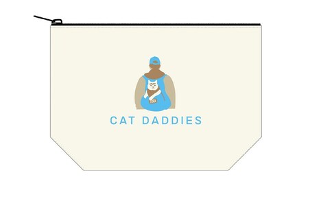 「猫と、とうさん」のポーチ