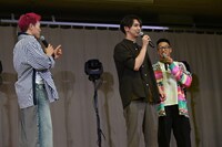 映画「ミンナのウタ」“真夏の学生試写会”の様子。