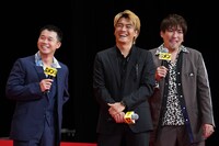 左から矢本悠馬、森本慎太郎、りんたろー。。