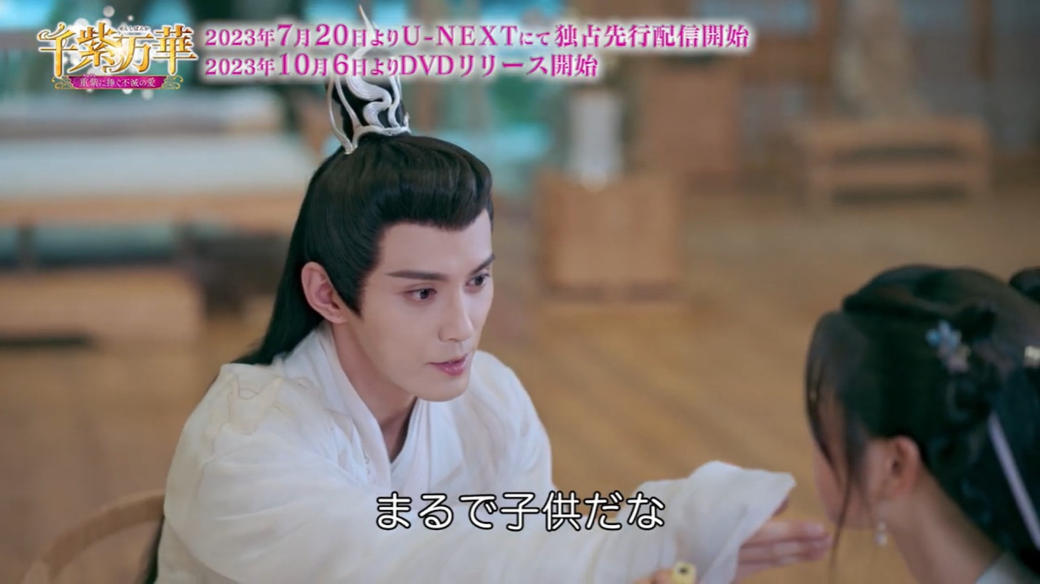 中国ドラマ「千紫万華（せんしばんか）～重紫（ちょうし）に捧ぐ不滅の愛～」より。