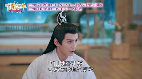 中国ドラマ「千紫万華(せんしばんか)~重紫(ちょうし)に捧ぐ不滅の愛~」より。