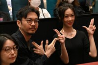 「僕と幽霊が家族になった件」舞台挨拶の様子。