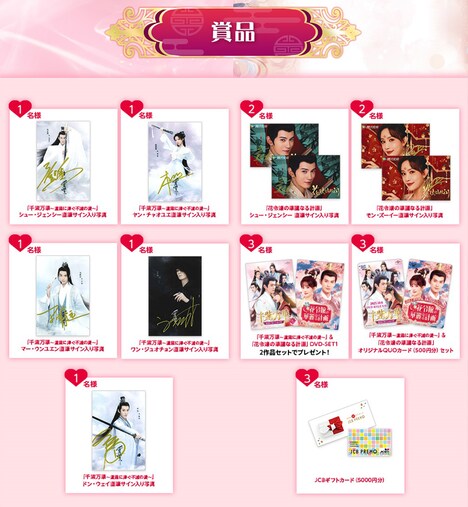 賞品のイメージ。