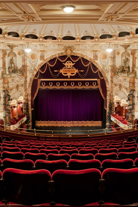 ロンドン・コロシアムの写真（撮影：Guy de Laubier）。