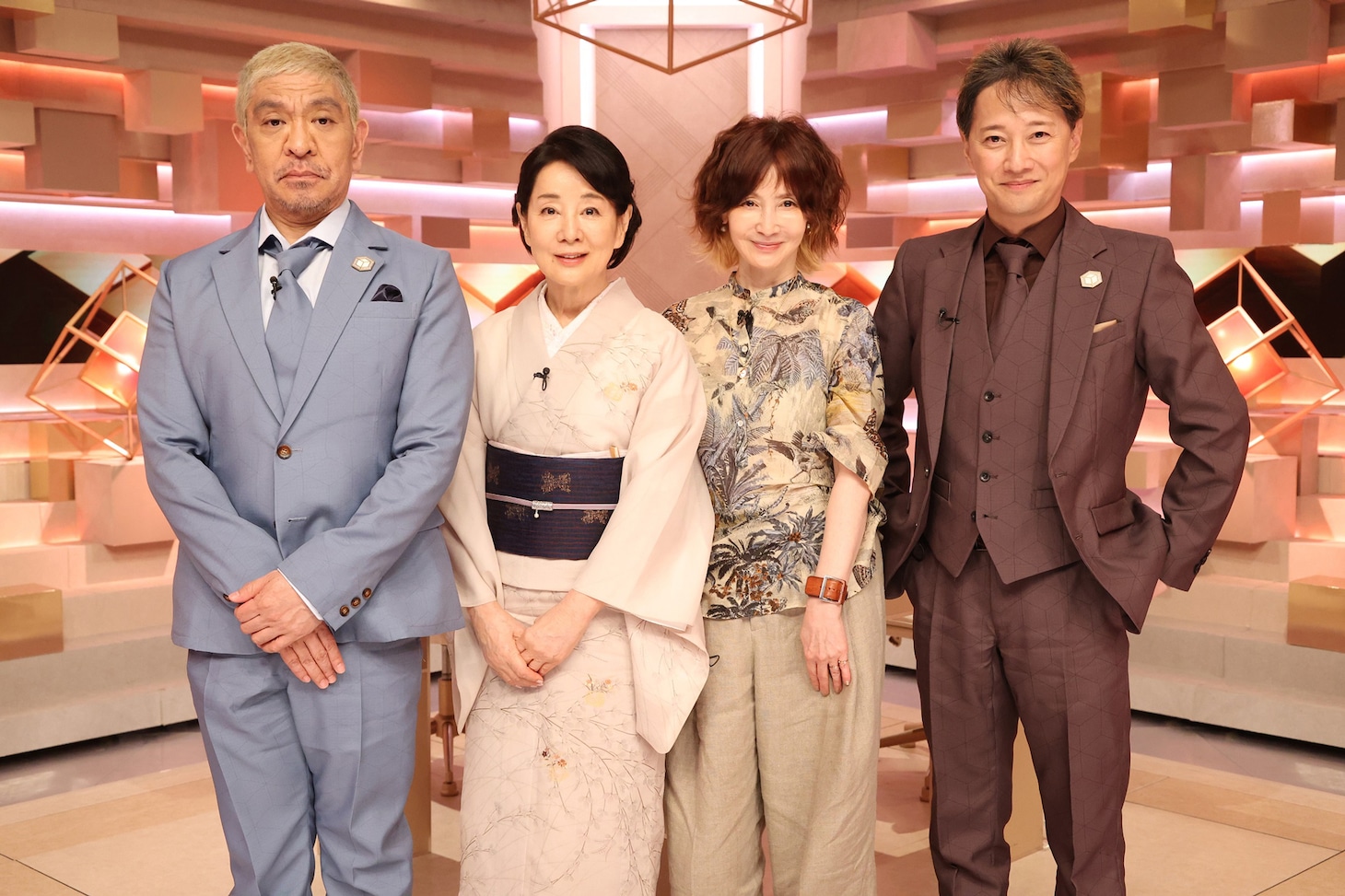 左から松本人志、吉永小百合、YOU、中居正広。