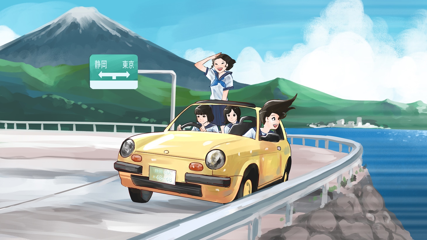 「ガールズドライブ」イラスト