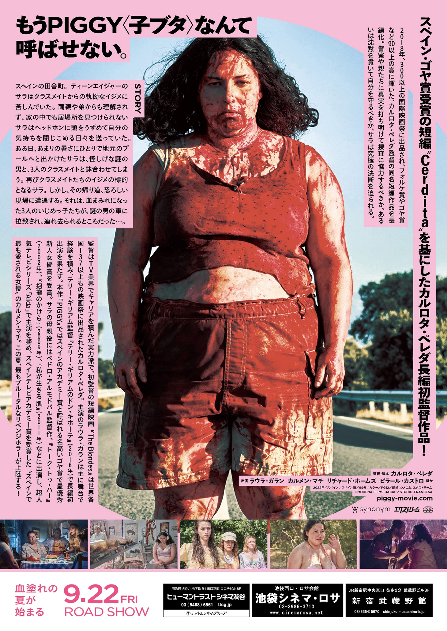 「PIGGY ピギー」チラシ裏面のビジュアル。