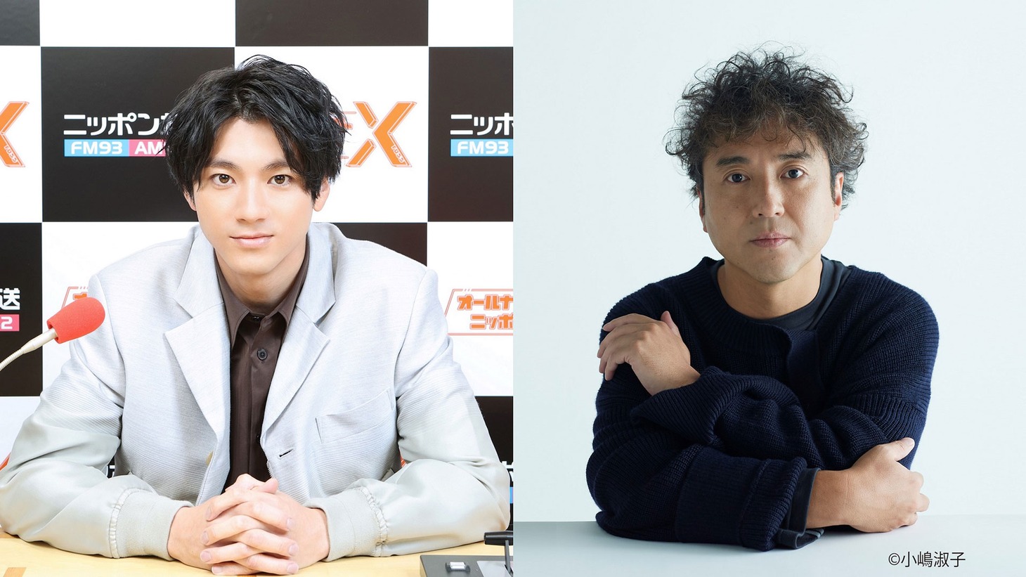 左から山田裕貴、ムロツヨシ。