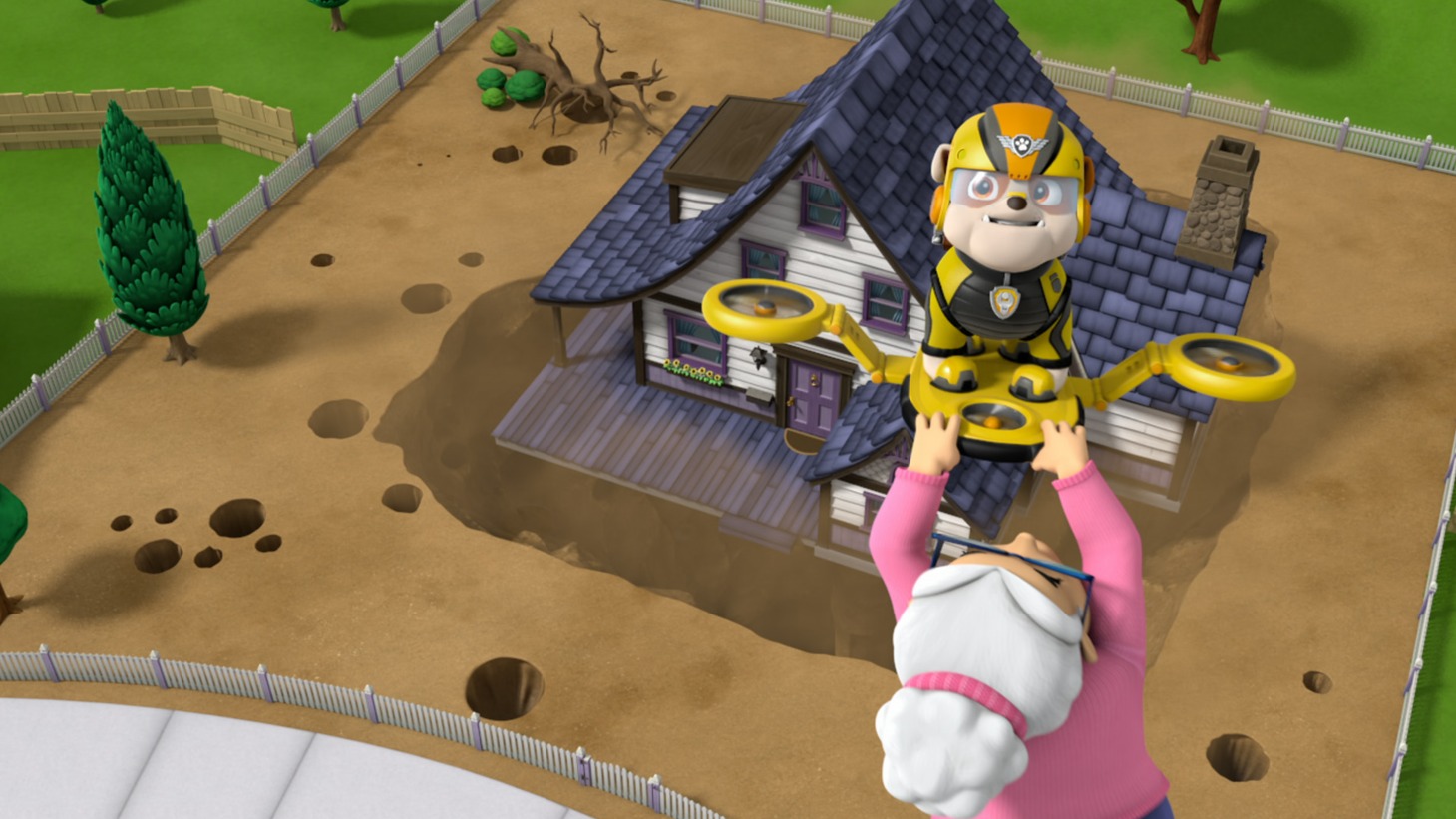 「パウ・パーティー in シアター」上映エピソードの場面カット。