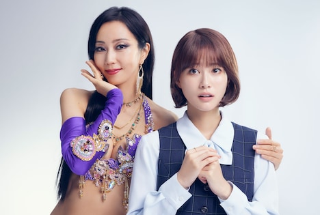 左から木南晴夏演じる田中京子、生見愛瑠演じる倉橋朱里。