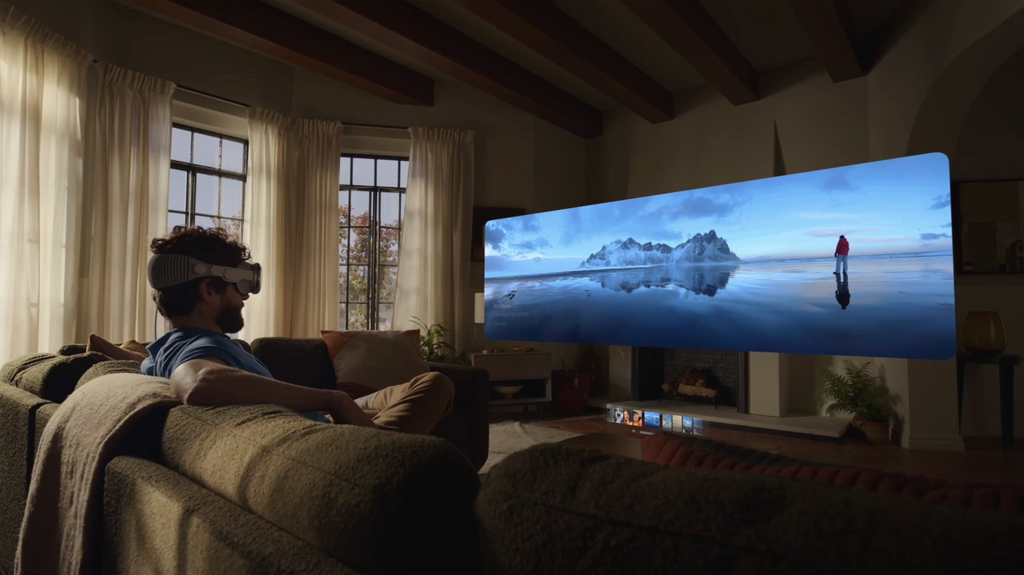 Apple Vision Pro使用イメージ。