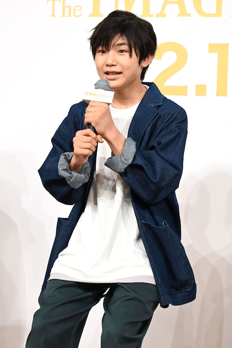 製作報告会見に登壇した寺田心。